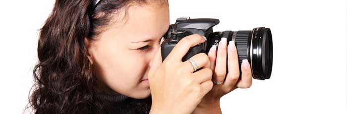 Wimpern beim Fotografieren